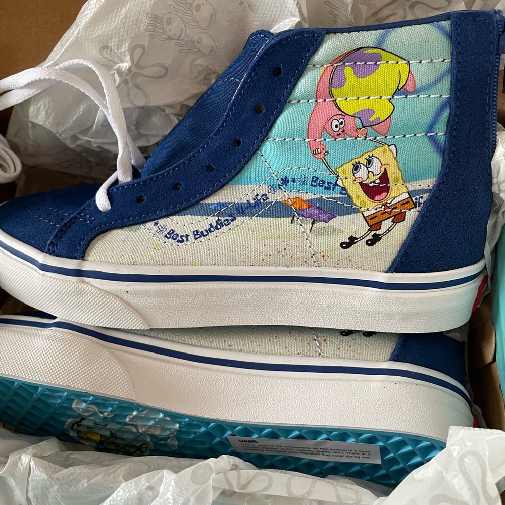 SpongeBob SquarePants Vans size 3